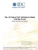 The .NETing of SAP NetWeaver Starts with the Portal