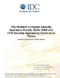 The Western European Security Appliance Market, 3Q04: ID&P and UTM Security Appliances Continue to Thrive