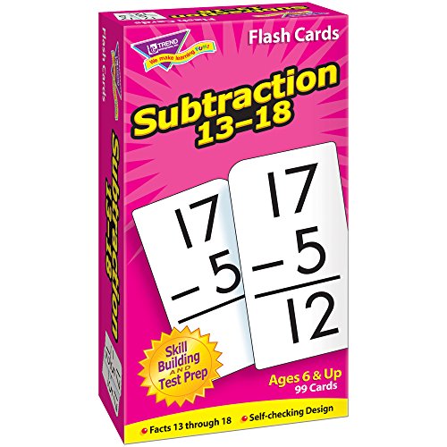 Book Cover Trend Enterprises Skill Drill Subtraction 13-18 Flash Cards