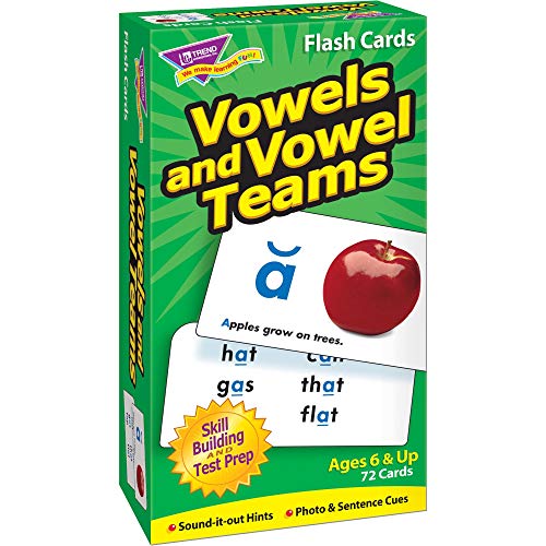 Book Cover Trend Enterprises Vowels & Vowel Teams Skill Drill Flash Cards, T-53008