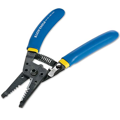 Wire Stripping Cutter Tool, Strong Gripping Serrated Nose, Double Grip Comfortable Handle with Lock Klein 11055
