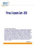Primax Corporate Card - 2005: Profile of leading Taiwan digital camera; digital video camera and scanner maker Primax Electronics