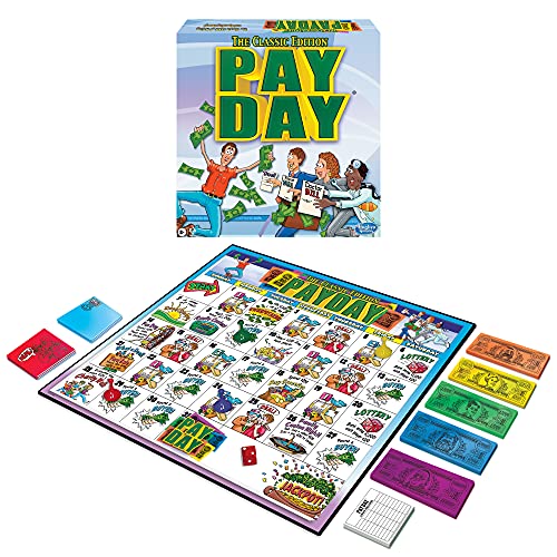 Book Cover Winning Moves Games Pay Day, The Classic Edition, Multicolor 2.1 x 8.6 x 17.1 inches