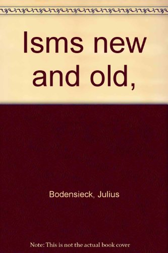 Book Cover Isms new and old,