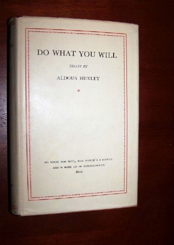 Do what you will: Essays