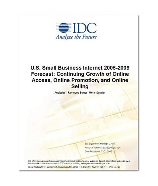U.S. Small Business Internet 2005-2009 Forecast: Continuing Growth of Online Access, Online Promotion, and Online Selling