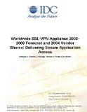 Worldwide SSL-VPN Appliance 2005-2009 Forecast and 2004 Vendor Shares: Delivering Secure Application Access