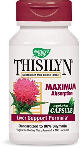 Nature's Way Thisilyn Standardardized Milk Thistle Extract, Supports Liver Function*, 100 Capsules