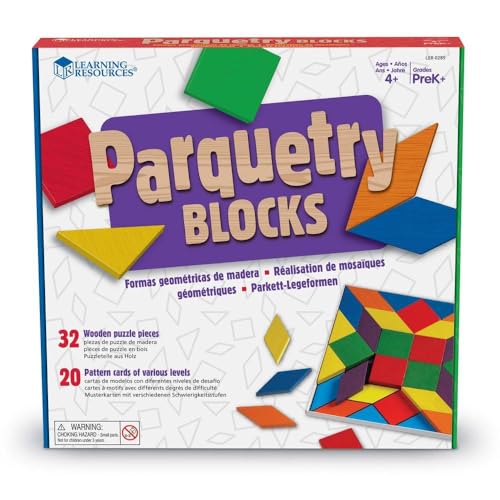 Learning Resources Parquetry Blocks & Card Set