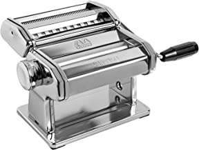 Book Cover MARCATO Atlas 150 Pasta Machine, Made in Italy, Includes Cutter, Hand Crank, and Instructions, 150 mm, Stainless Steel