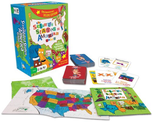 Book Cover Gamewright The Scrambled States of America Game