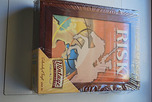 Risk ~ Parker Brothers Vintage Game Collection Wooden Book Box