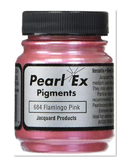 Book Cover Jacquard JAC-JPX1684 Pearl Ex Powdered Pigment, Flamingo Pink, 0.5 oz