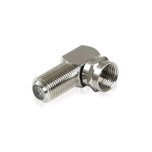 SavvyTronics Coaxial Type F (Female to Male) Right Angle Adapter
