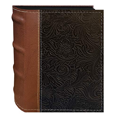 Book Cover Pioneer Photo Albums NE4-100/BN 100-Pocket Scroll Embossed Sewn Leatherette 2-Tone Cover Photo Album, Brown