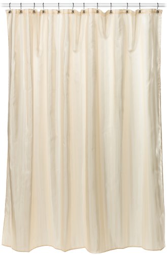 Book Cover Croscill Fabric Shower Curtain Liner, 70-inch by 72-inch, Linen