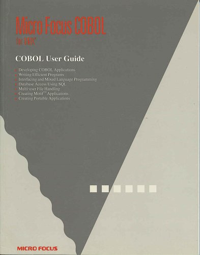 COBOL User Guide (Micro Focus COBOL for UNIX)