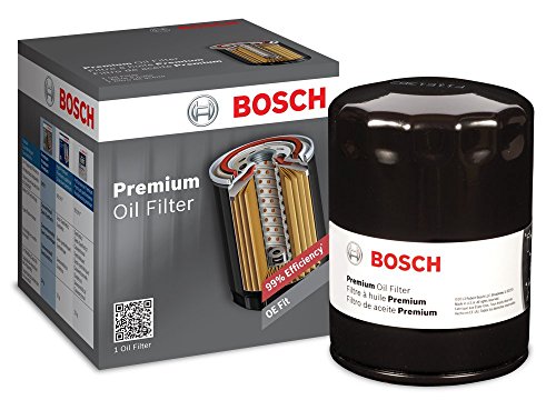 Book Cover Bosch 3323 Premium FILTECH Oil Filter for Select Acura MDX, RDX, RSX, TL, Chrysler, Dodge, Ford, Honda Accord, Civic, CR-V, Pilot, Infiniti, Nissan + More