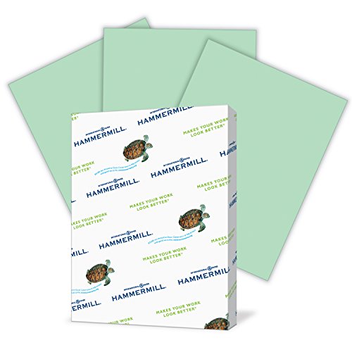 Hammermill Colored Paper, Green Printer Paper, 20lb, 8.5x14 Paper, Legal Size, 500 Sheets / 1 Ream, Pastel Paper, Colorful Paper (103374)