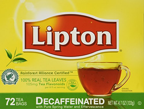 Lipton Hot Tea Black Decaffeinated 72 count