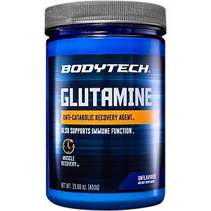 BODYTECH Glutamine Powder Unflavored (15.88 oz./100 Servings)