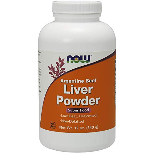 Now Supplements, Liver Powder derived from Fresh, Hormone-Free Argentine Beef Liver, 12-Ounce