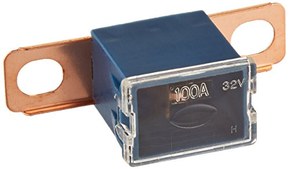 Bussmann FLD-100 Automotive Fusible Link (9/16" Bolt Terminal - 100 A (Blue)), 1 Pack