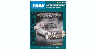 BMW Coupes & Sedans Chilton Manual (1970-1988)