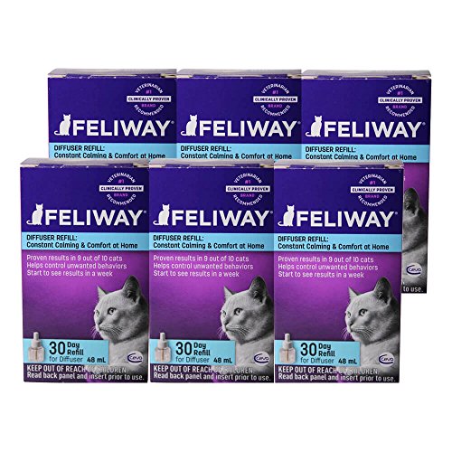 Feliway Plug-In Diffuser Refill, 48 mL, 6-Pack