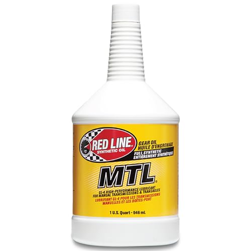 1 Quart (32 Ounces) Red Line (50204) SAE 75W80 Api Gl-4 Manual Transmission and Transaxle Lubrican