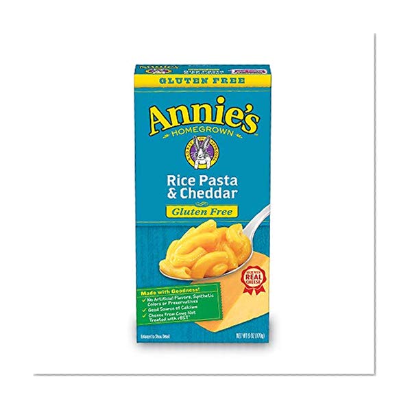 Book Cover Annie's Gluten Free  Rice Pasta & Cheddar Macaroni & Cheese, 12 Boxes, 6oz (Pack of 12)