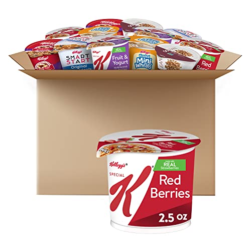 Kellogg's Cereal Cup Assortment Pack - Wellness (6 Flavors),Pack of 60