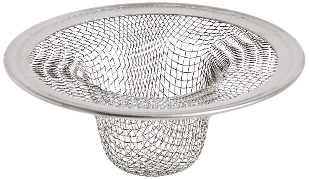 Book Cover DANCO Bathroom Lavatory Mesh Strainer, Stainless Steel, 2-1/4 Inch, 1-Pack (88820)