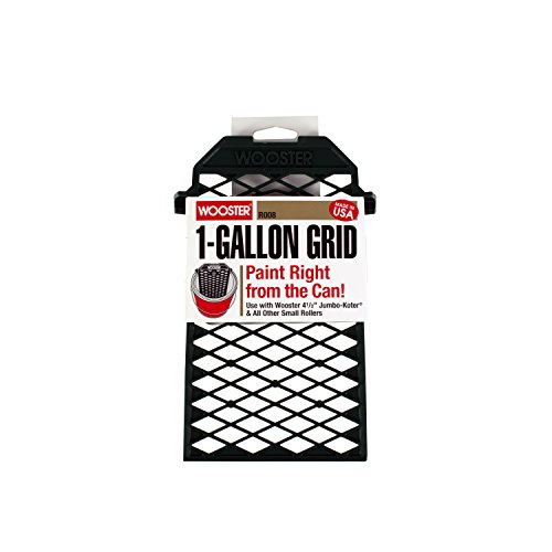 Wooster Brush R008 Snap Screen Bucket Grid, 1 Gal, 9 in L X 5 in W, Polypropylene, 1 Gallon, Black,White,ETC