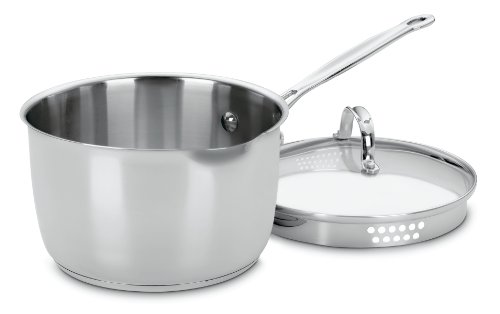 Cuisinart 7193-20P Chef's Classic Stainless 3-Quart Cook and Pour Saucepan with Cover