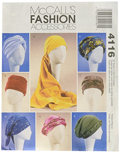 Book Cover McCall's Patterns M4116 Misses' Turban, Headwrap and Caps