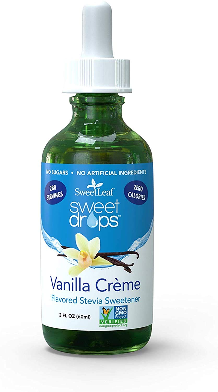 SweetLeaf Sweet Drops Liquid Stevia Sweetener, Vanilla Creme, 2 Fl Ounce 2 Fl Oz (Pack of 1) Stevia Sweetener
