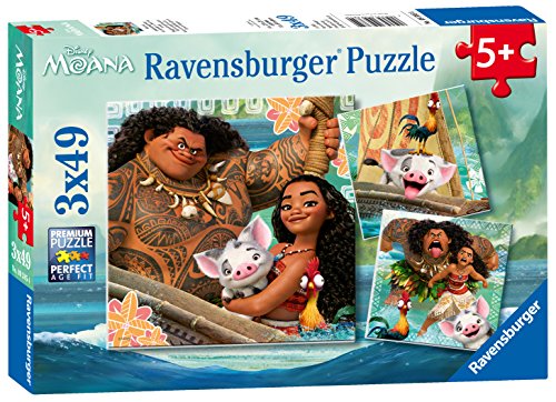 Book Cover Ravensburger Disney Moana Born To Voyage 49 Piece Jigsaw Puzzle for Kids â€“ Every Piece is Unique, Pieces Fit Together Perfectly