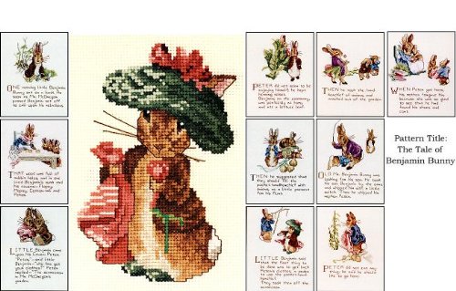The Tale of Benjamin Bunny Cross Stitch Pattern Booklet