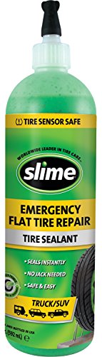 Book Cover Slime 10012 Flat Tire Puncture Repair Sealant, Emergency Repair for Highway Vehicles, Suitable for Trucks/SUV, Non-Toxic, eco-Friendly, 20oz Bottle