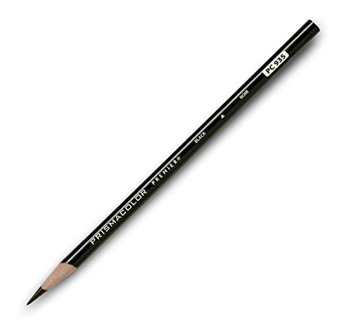 Prismacolor Premier Soft Core Colored Pencil, Black, Pack of 12