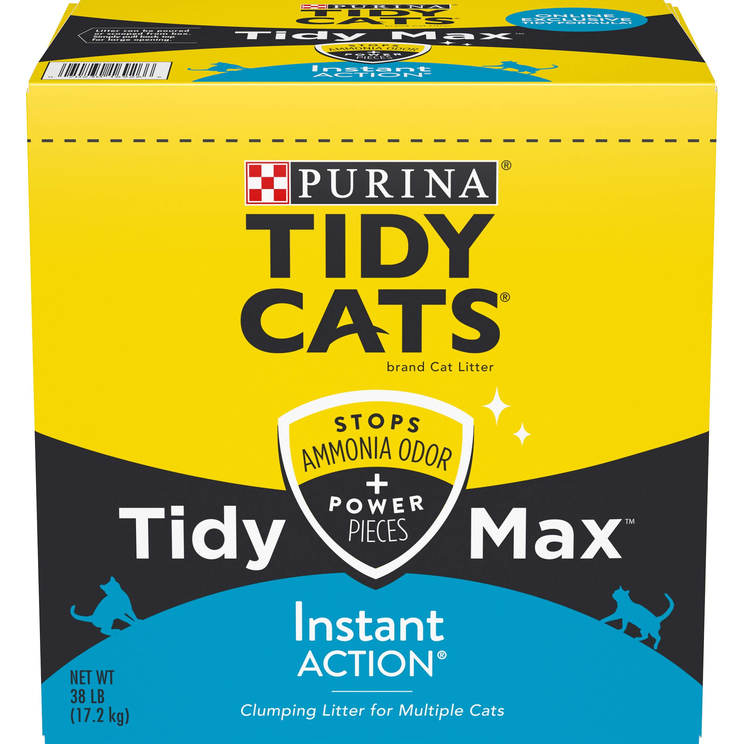 Book Cover Purina Tidy Cats Clumping Cat Litter, Instant Action Multi Cat Litter - 40 lb. Box