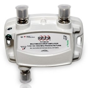 PCT 1-PORT BI-DIRECTIONAL CABLE TV HDTV AMPLIFIER SIGNAL BOOSTER WITH PASSIVE RETURN PATH