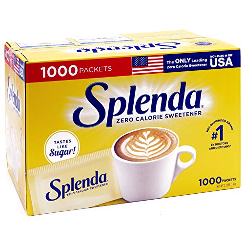 Splenda No Calorie Sweetener Value Pack, 1000 Individual Packets, 2.2 lbs,1000 Count (Pack of 1)