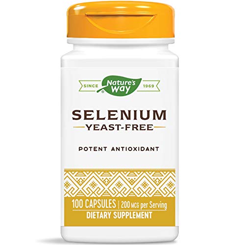 Book Cover Nature's Way Selenium 200 mcg; L-selenomethionine; 100 capsules