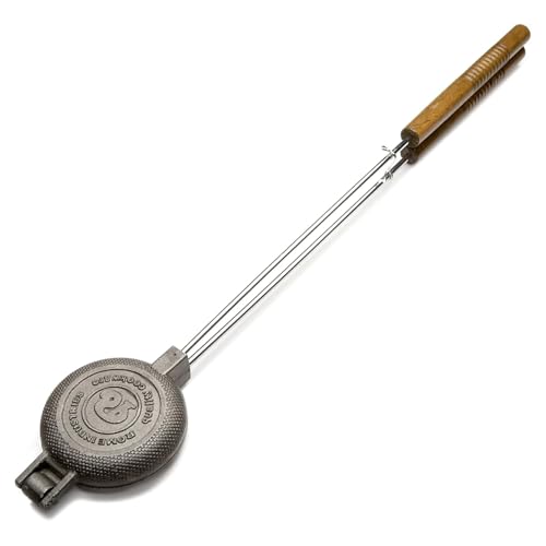 Rome's 1805 Round Pie Iron with Steel and Wood Handles