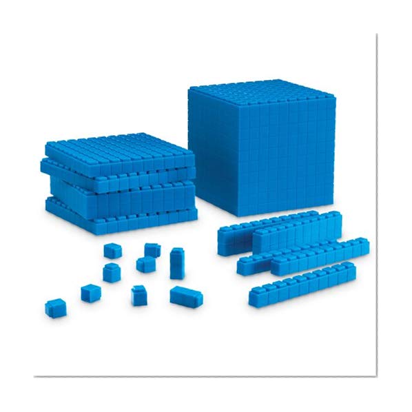Learning Resources Interlocking Base Ten Starter Set, Early Math, Counting, Connecting Blocks, 141 Piece Set, Ages 6+