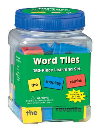 Book Cover Eureka Educational Tub of Word Tiles Classroom Supplies for Teachers,160 pc (867450)