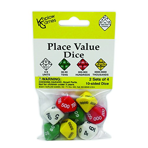 Book Cover Koplow Games Place Value Dice Classroom Accessories