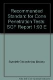 Recommended Standard for Cone Penetration Tests: SGF Report 1:93 E